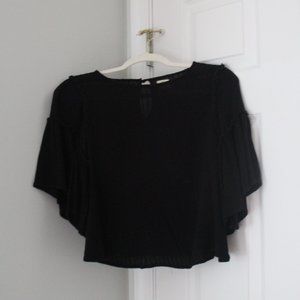 O'Neill black bell sleeve shirt